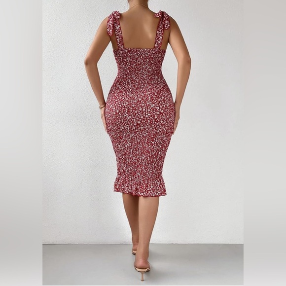 SweatyRocks Women's Polka Dots Shirred Cami Dress - Picture 2 of 2